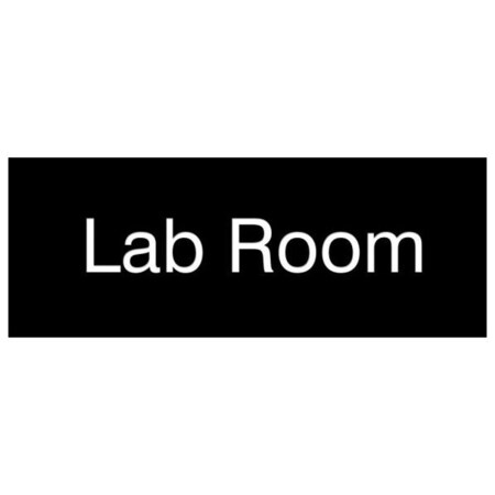 Accuform 8 in W x 3 in H, Engraved Plastic PSG904BK